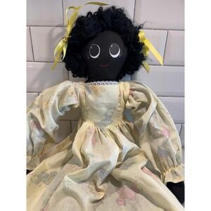 vintage 1980's folk art hand made rag doll‎